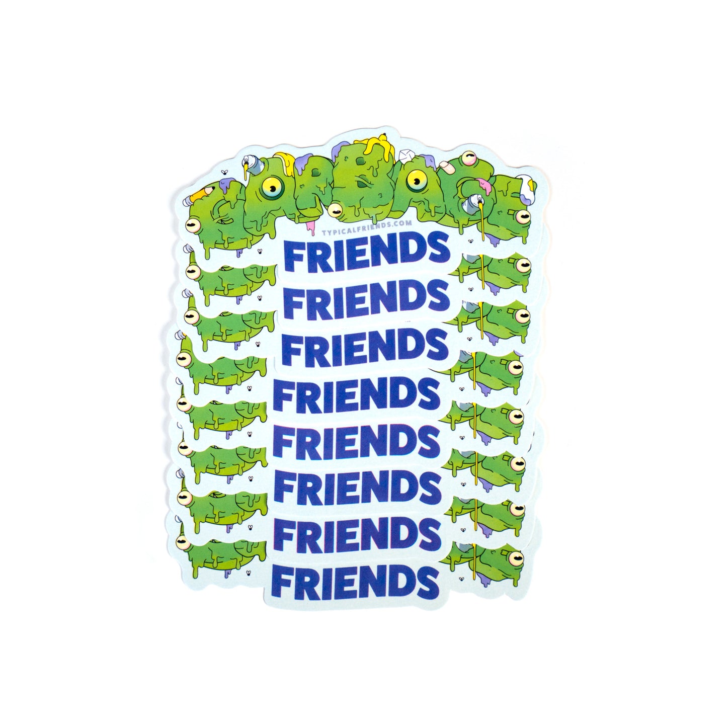 Garbage Friends (green sticker)