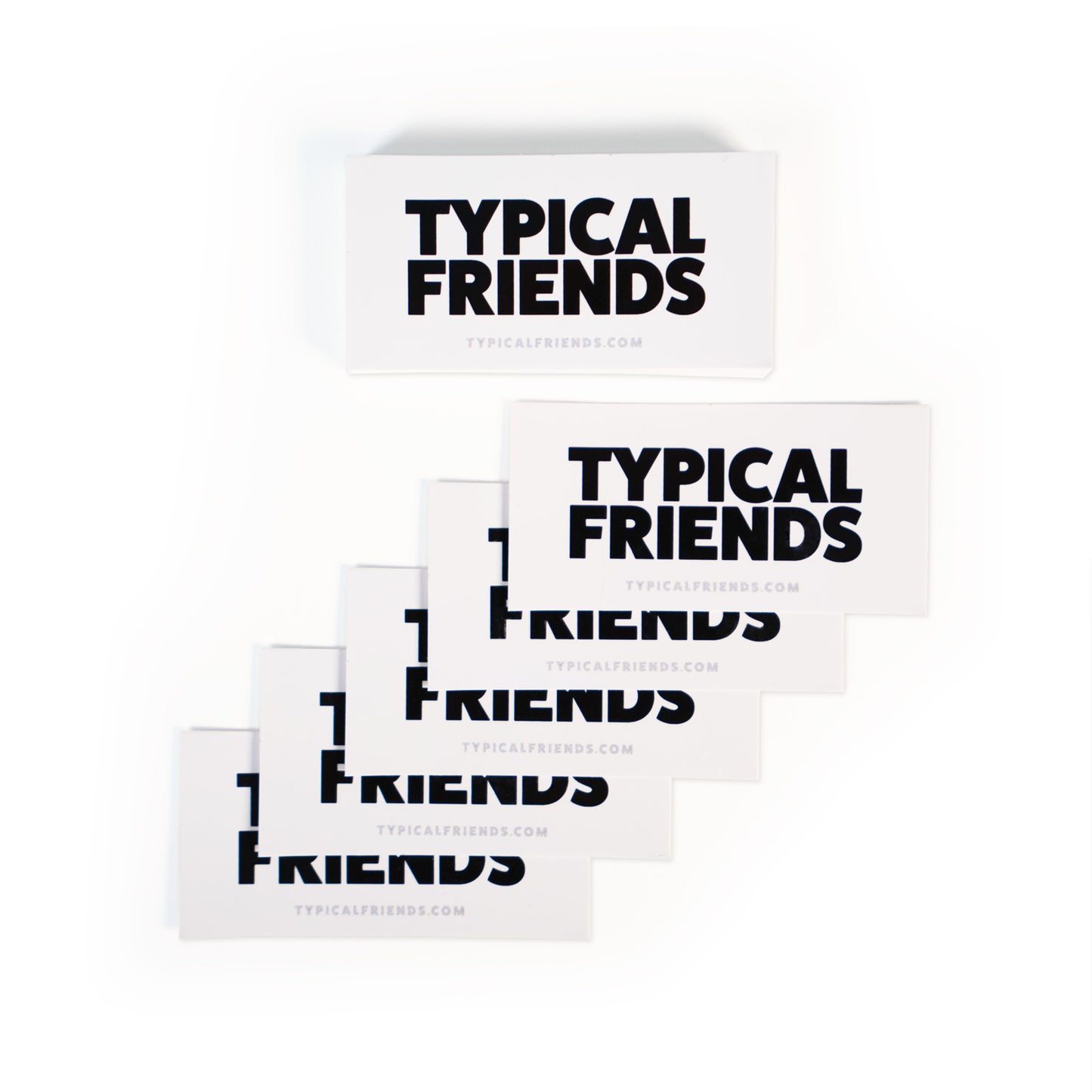 Typical Friends (white sticker)