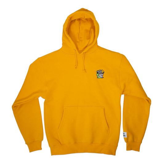 World Wide Friendchips (yellow hooded sweatshirt)