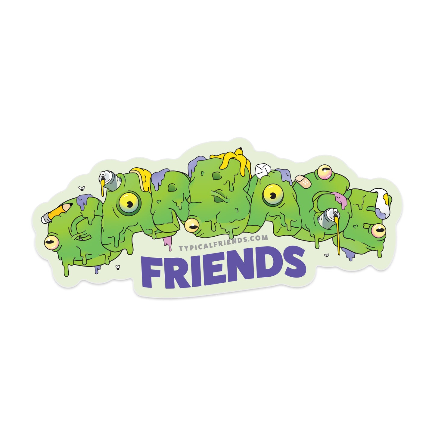 Garbage Friends (green sticker)