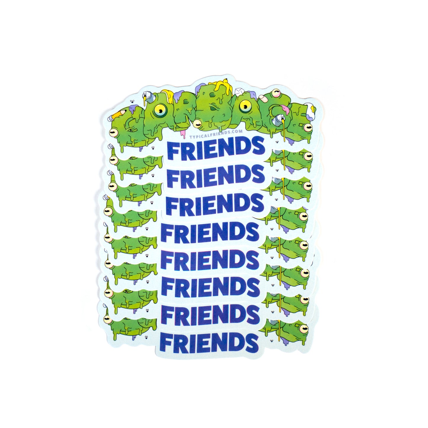 Garbage Friends (green sticker)